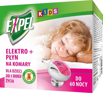Elektrofumigator + płyn na komary dla dzieci Expel kids 36,2 ml