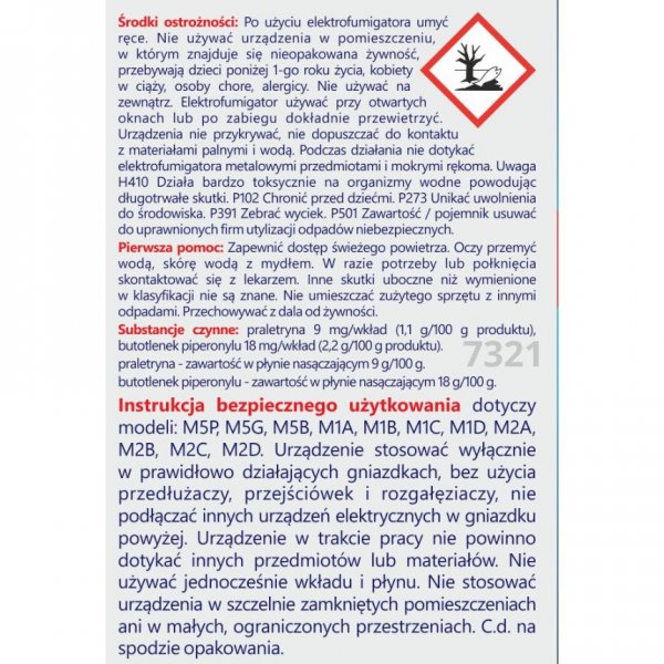 Elektrofumigator + wkłady (30 sztuk) na komary Bros