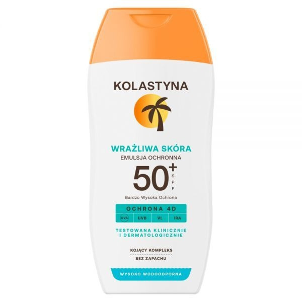 Emulsja  do opalania Kolastyna Wrażliwa Skóra  50+ SPF 150 ml