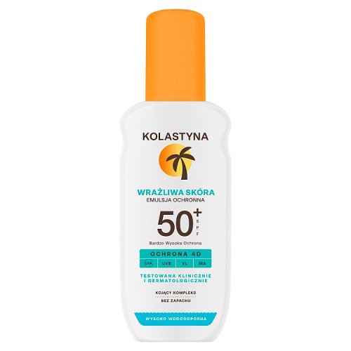 Emulsja do opalania Kolastyna wrazliwa skora SPF50+ 150 ml