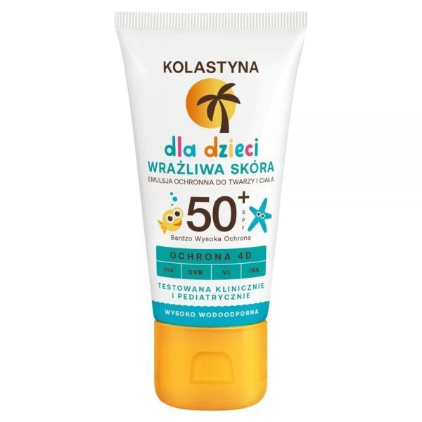 Emulsja do opalania ochronna do twarzy i ciała dla dzieci Kolastyna SPF 50+ 50 ml