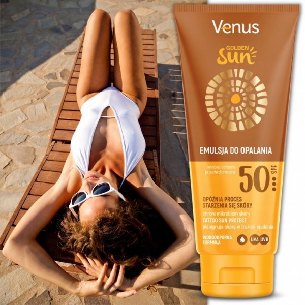 Emulsja do opalania Venus Golden Sun SPF50 150 ml