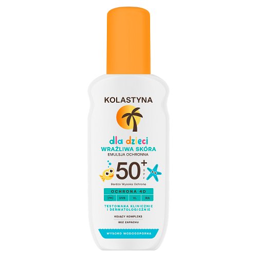 Emulsja do opalania w sprayu dla dzieci Kolastyna SPF 50 150 ml