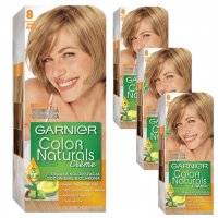 Farba do włosów Garnier Color Naturals Créme 8 Jasny blond x 4 sztuki