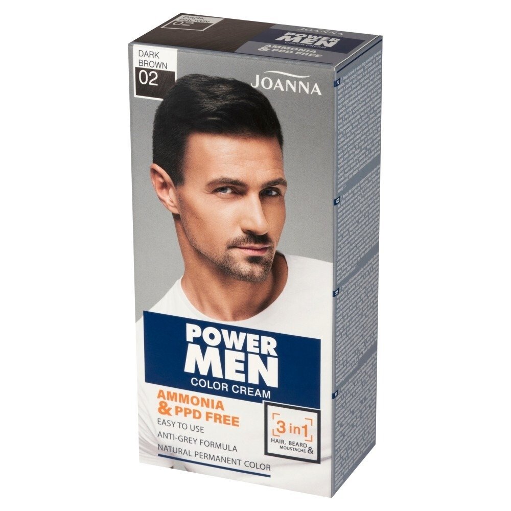 Farba do włosów Joanna Power Men Color Cream  02 Dark Brown