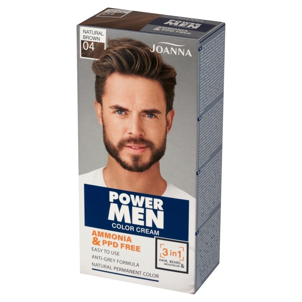 Farba do włosów Joanna Power Men Color Cream 04 Natural Brown
