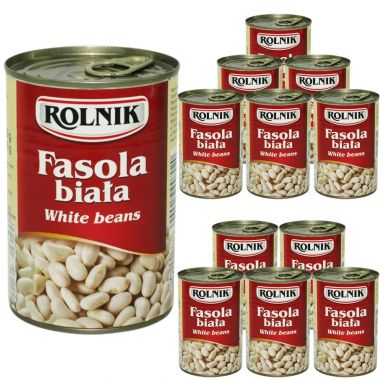 Fasola biała 425 ml Rolnik x 12 sztuk