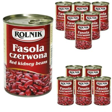 Fasola czerwona 425 ml Rolnik x 12 sztuk