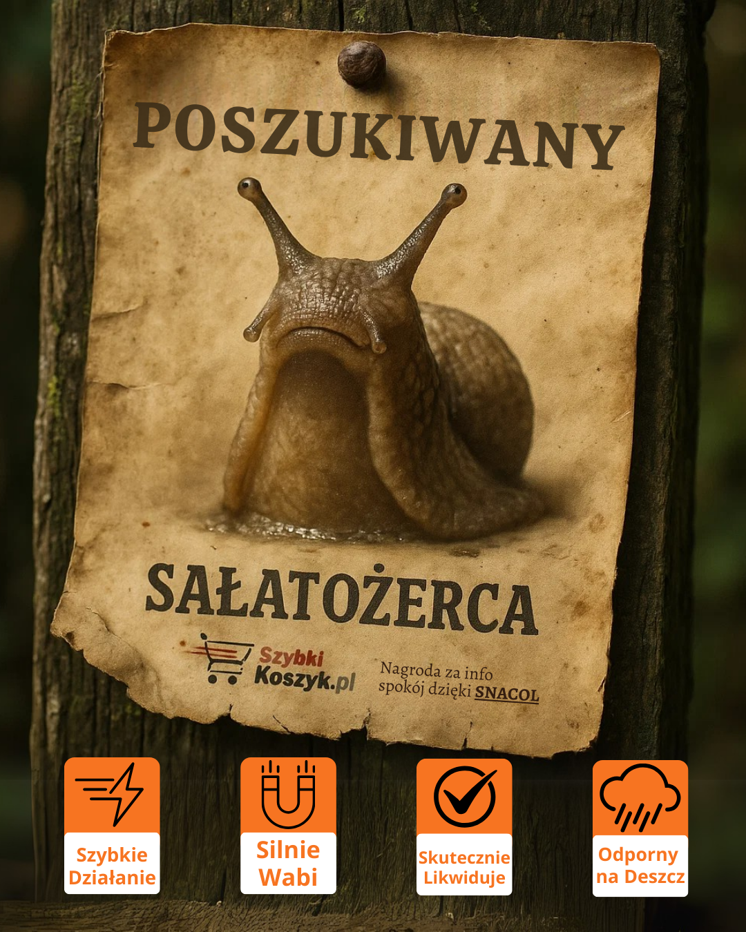 Skuteczny granulat na ślimaki Snacol 3GB