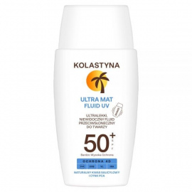 Fluid przeciwsłoneczny do twarzy Kolastyna ultralekki niewidoczny SPF 50+ 40 ml