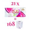 Papier toaletowy Dalia biały soft&strong 3-warstwowy (8 rolek) x 21 opakowań