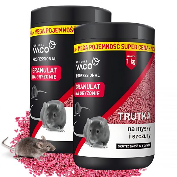 Granulat na gryzonie Vaco Profesional 1 kg x 2 sztuki