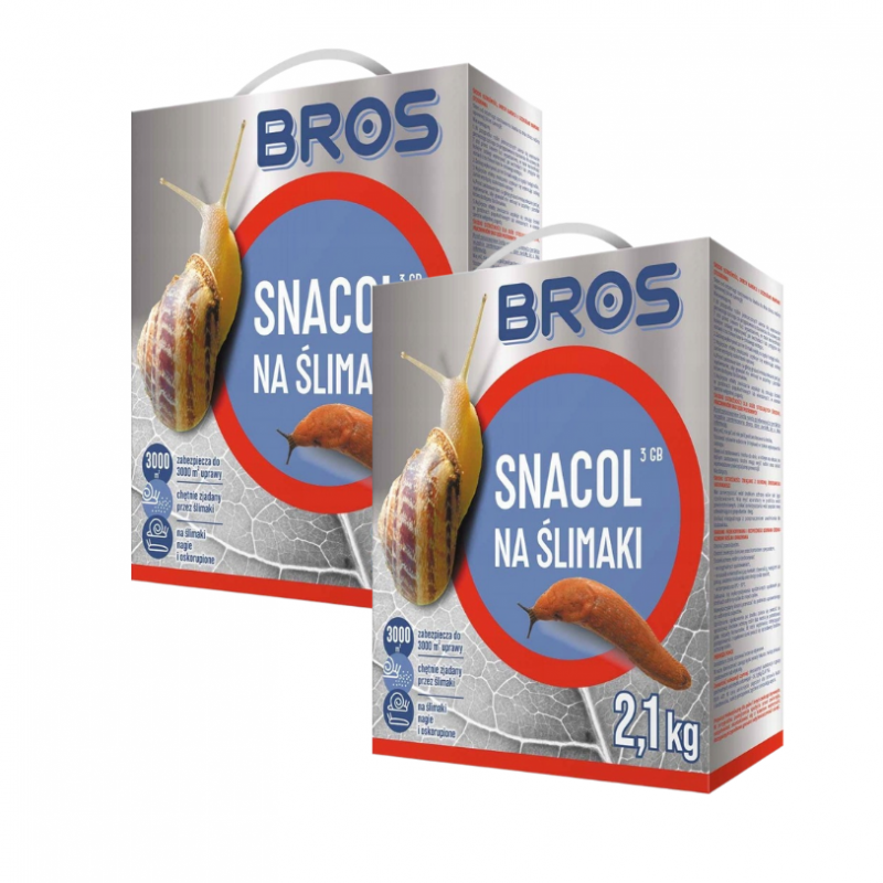 Granulat na Ślimaki Snacol 3GB 2,1 kg x 2 sztuki