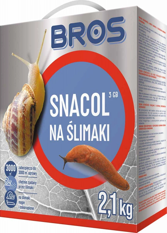 Granulat na Ślimaki Snacol 3GB 2,1 kg - Opakowanie