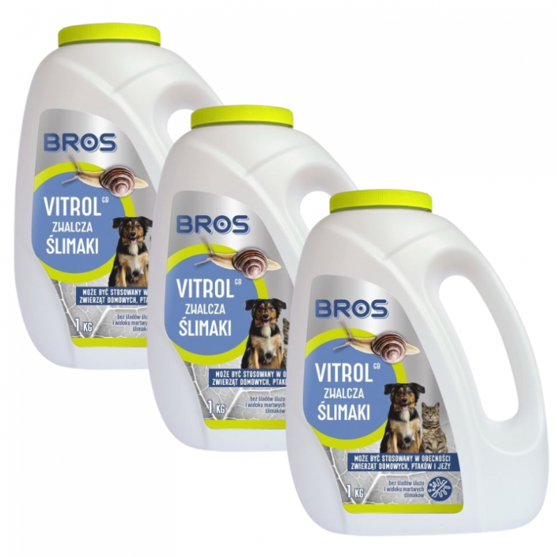 Granulat na Ślimaki Vitrol GB 1 kg x 3 opakowania