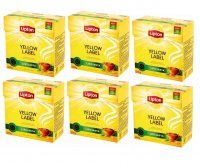 Herbata czarna Lipton Yellow Label liściasta 100 g x 6 opakowań