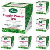 Herbatka owocowo-warzywna Bifix Veggie Poewr Tea rewitalizacja 30 g (15 x 2g) x 6 opakowań