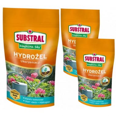 Hydrożel + ukorzeniacz do kwiatów balkonowych Substral 100 g x 3 sztuki