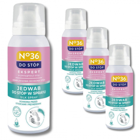 Jedwab do stóp w sprayu No36 kompleksowa ochrona 75 ml x 4 sztuki