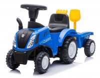 Jeździk traktor z przyczepą New Holland niebieski Sun Baby J05.043.1.2