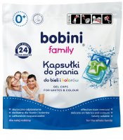 Kapsułki do prania Bobini Family do bieli i kolorów 576 g (24 prania)