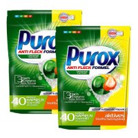Kapsułki do prania Purox Universal (40 sztuk) x 2 opakowania