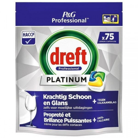 Kapsułki do zmywarki dreft Professional Lemon (75 sztuk)