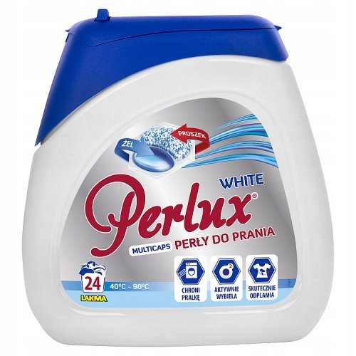 Kapsułki piorące Perlux Super Compact White 552 g (24 sztuki) x 8 opakowań