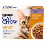 Karma dla kota Cat Chow Adult z jagnięciną i zieloną fasolką w galaretce 850 g (10 x 85 g)