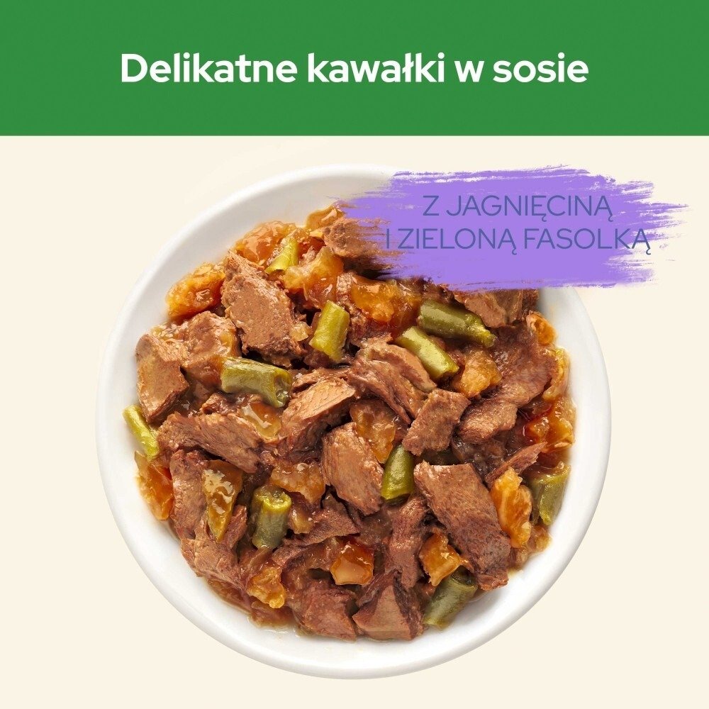 Karma dla kota Cat Chow Sterilised z jagnięciną i zieloną fasolką w sosie 85 g (24 sztuki) + Karma dla kota Cat Chow Sterilised z kurczakiem i bakłażanem w sosie 85 g (24 sztuki)