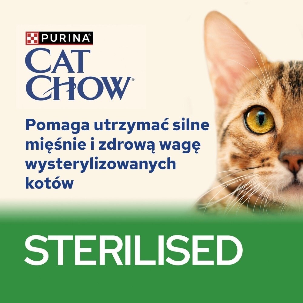 Karma dla kota Cat Chow Sterilised z kurczakiem i bakłażanem w sosie 85 g (24 sztuki)