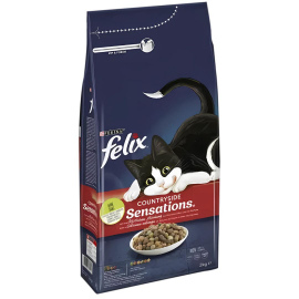 Karma dla kota Felix Countryside Sensations z mieszanką wołowiny i kurczaka i z warzywami 2 kg