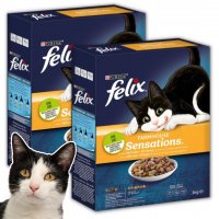 Karma dla kota Felix Farmhouse Sensations z mieszanką kurczaka i indyka i z warzywami 1 kg x 2 opakowania