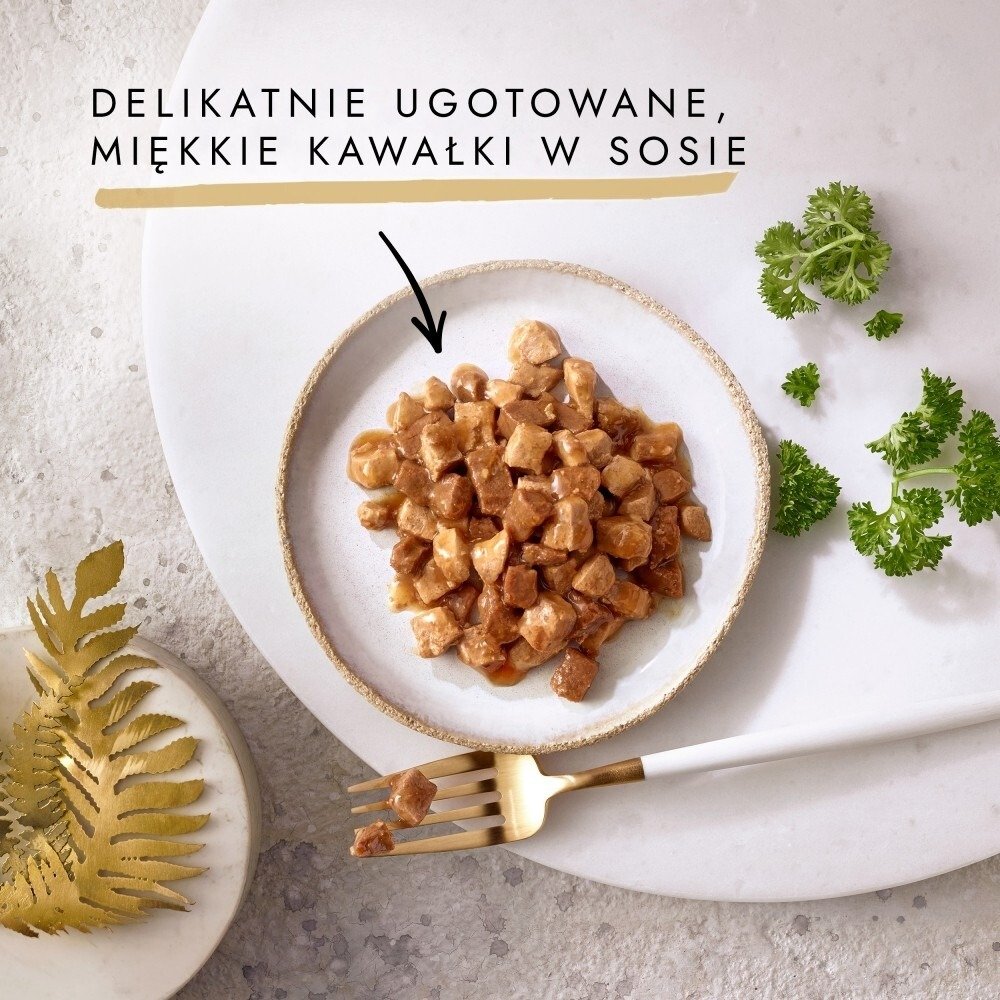 Karma dla kota Gourmet Gold kawałki w sosie (4 x 85 g) x 4 opakowania