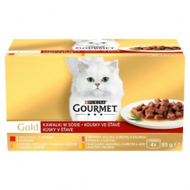 Karma dla kota Gourmet Gold kawałki w sosie (4 x 85 g)