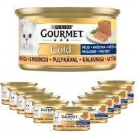 Karma dla kota Gourmet Gold mus z indykiem 85 g (12 sztuk)