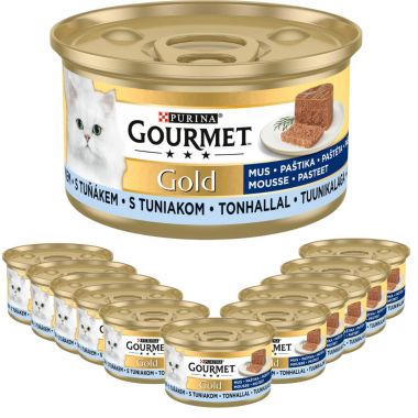 Karma dla kota Gourmet Gold mus z tuńczykiem 85 g (12 sztuk)