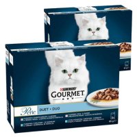 Karma dla kota Gourmet Perle duet 1020 g (12 x 85 g) x 2 opakowania