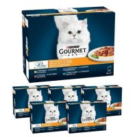Karma dla kota Gourmet Perle mini fileciki w sosie 1020 g (12 x 85 g) x 6 opakowań