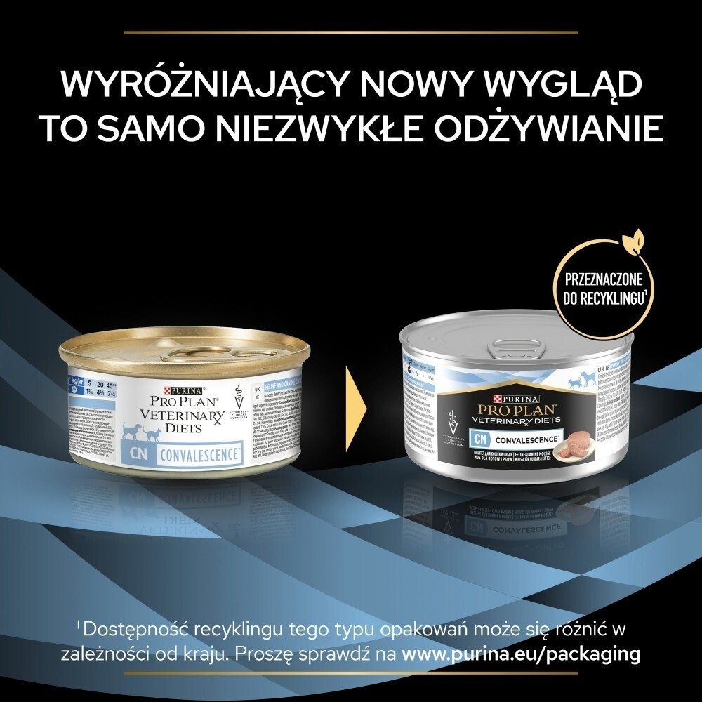 Karma dla kota i psa mus Purina Pro Plan Veterinary Diets CN Convalescence 195 g