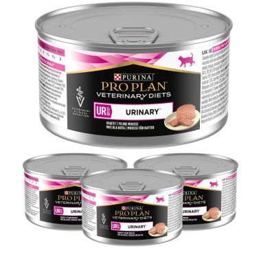 Karma dla kota mus Purina Pro Plan Veterinary Diets UR St/Ox Urinary 195 g x 4 sztuki