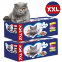 Karma dla kota PreVital XXL Box 100 g (48 sztuk) x 2 opakowania