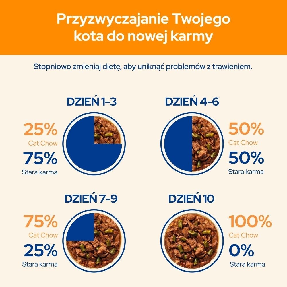 Karma dla kota Purina Cat Chow Adult dorosłych z wołowiną i bakłażanem w galaretce 85 g (26 sztuk)