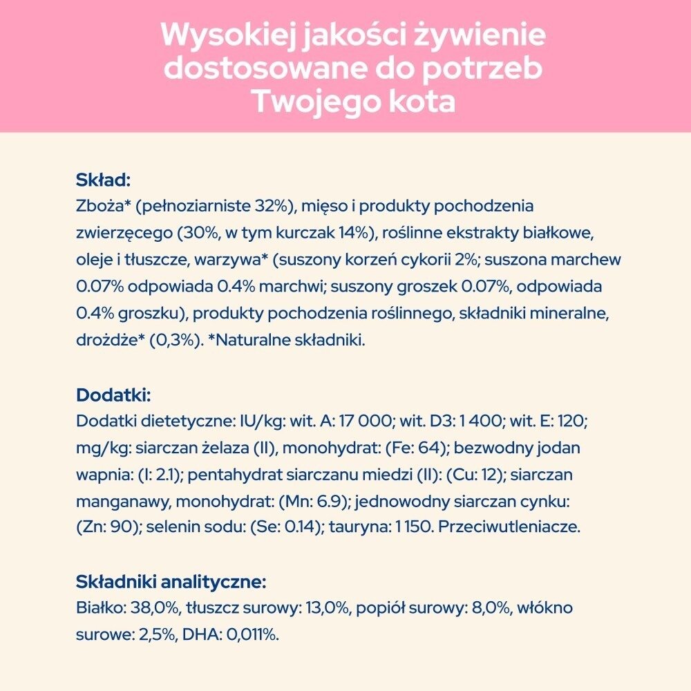 Karma dla kota Purina Cat Chow Kitten bogata w Kurczaka 16,5 kg