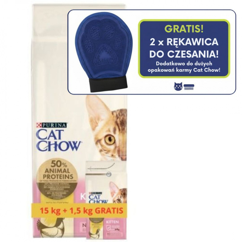 Karma dla kota Purina Cat Chow Kitten bogata w Kurczaka 16,5 kg