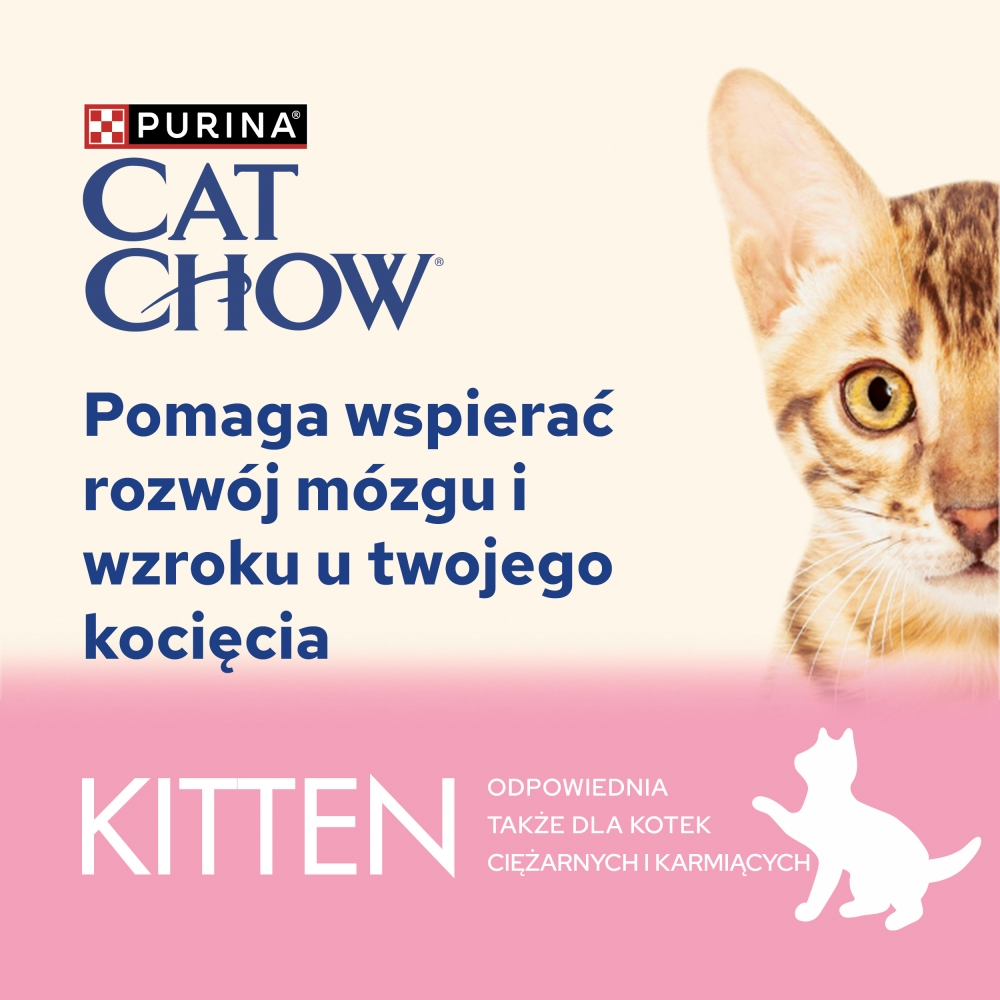Karma dla kota Purina Cat Chow Kitten z jagnięciną i cukinią w sosie 85 g (26 sztuk)
