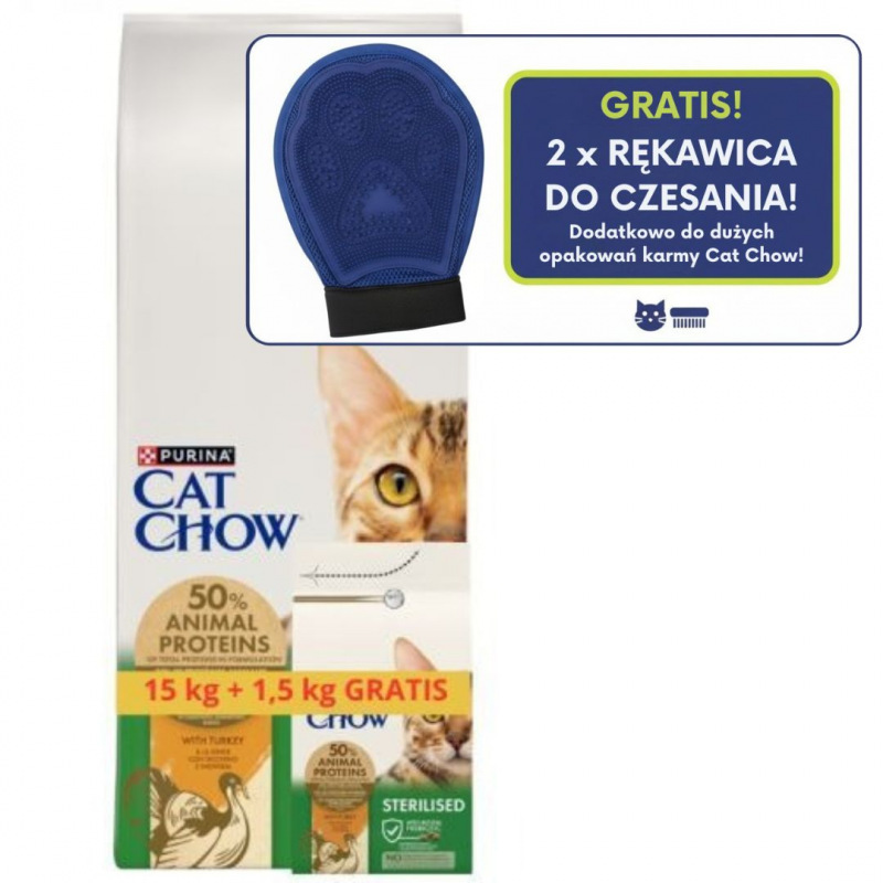 Karma dla kota Purina Cat Chow Sterilised z Indykiem 16,5 kg