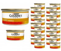 Karma dla kota Purina Gourmet Gold casserole z wołowiną i kurczakiem w sosie z pomidorami 85 g (24 sztuki)