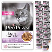 Karma dla kota Purina Pro Plan Nutri Savour indykiem w sosie delicate 85 g (26 sztuk)