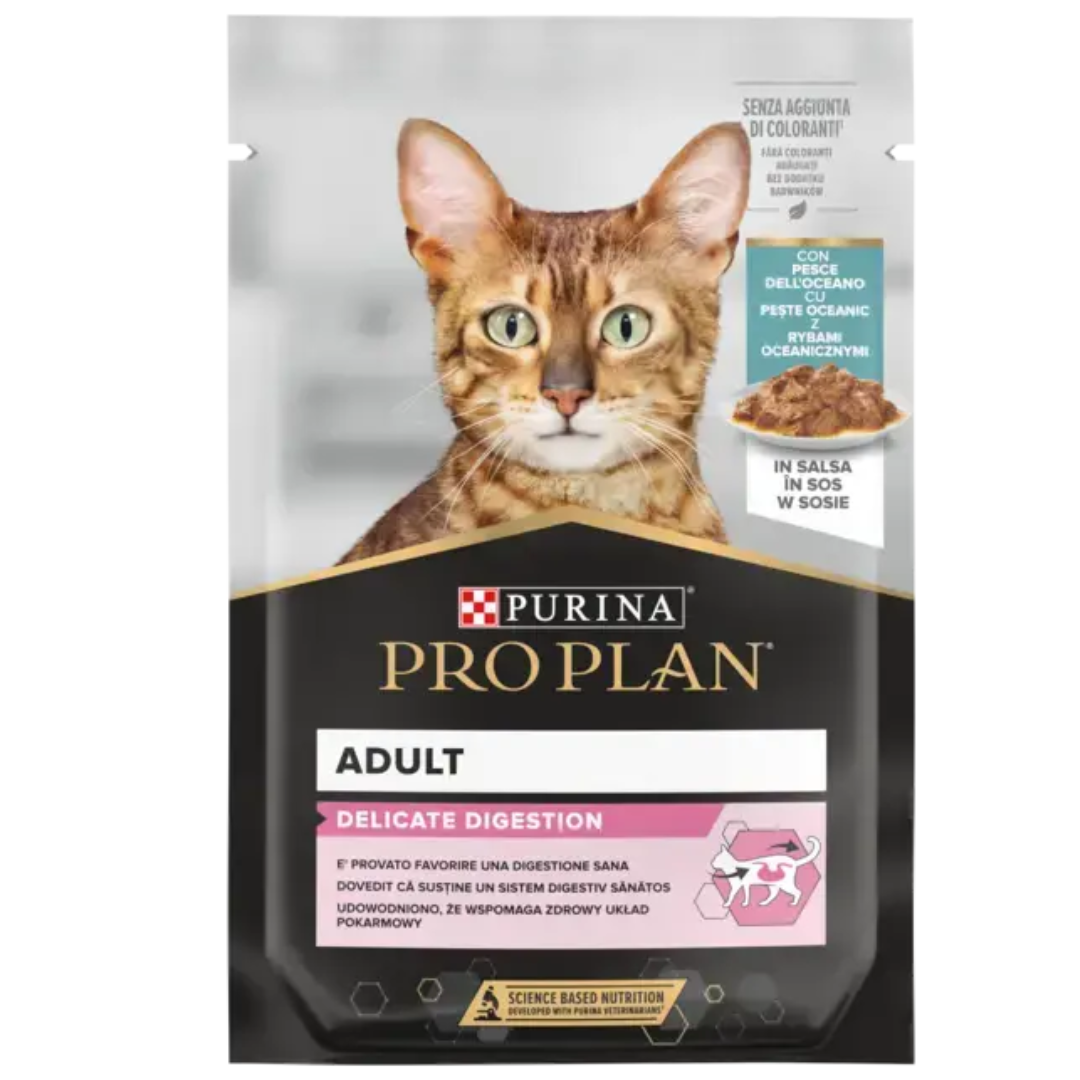 Karma dla kota Purina Pro Plan Nutri Savour z rybą oceaniczną delicate 85 g (24 sztuki)